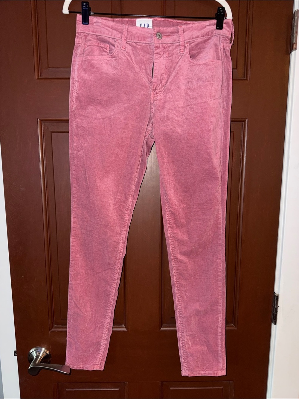 GAP Women's Rose Pink Skinny Corduroy Jeans